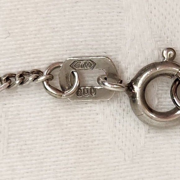 Silver Bracelet Gold Hearts - Picture 5 of 5